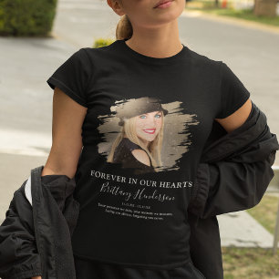 Forever In Our Hearts   Photo Memorial T-Shirt