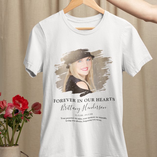 Forever In Our Hearts | Photo Memorial Tri-Blend Shirt (Creator Uploaded)