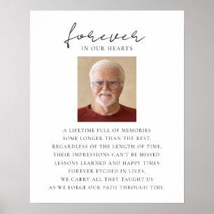 Forever in Our Hearts Photo Remembrance Sign