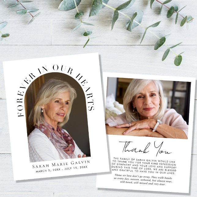 Forever In Our Hearts Photos Memorial Thank You (Creator Uploaded)