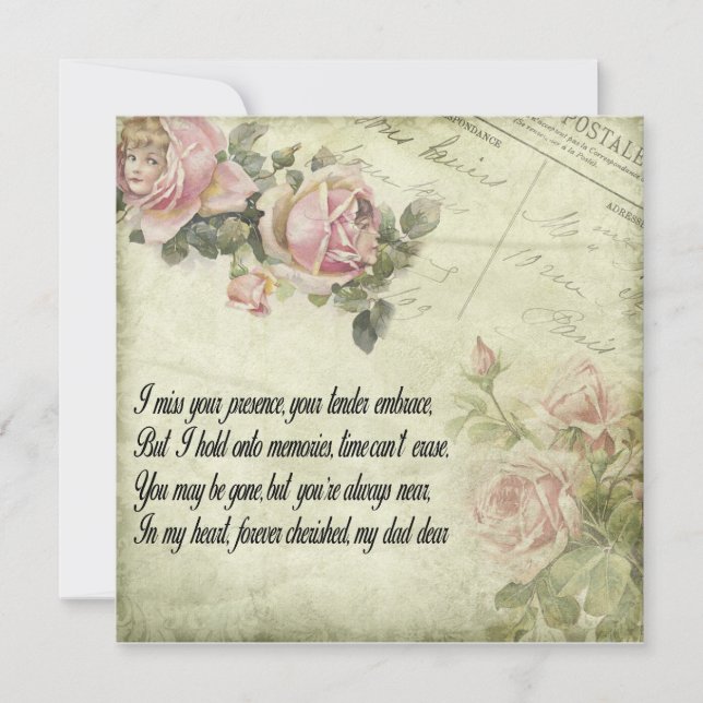 Forever in Our Hearts: Remembering Dad Invitation (Front)