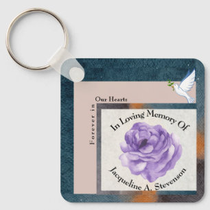 Forever In Our Hearts Remembrance Momento Keepsake Key Ring