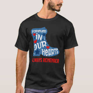 Forever In Our Hearts Shoes Happy Memorial Day 4th T-Shirt