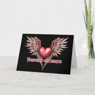 Forever in our hearts thank you card