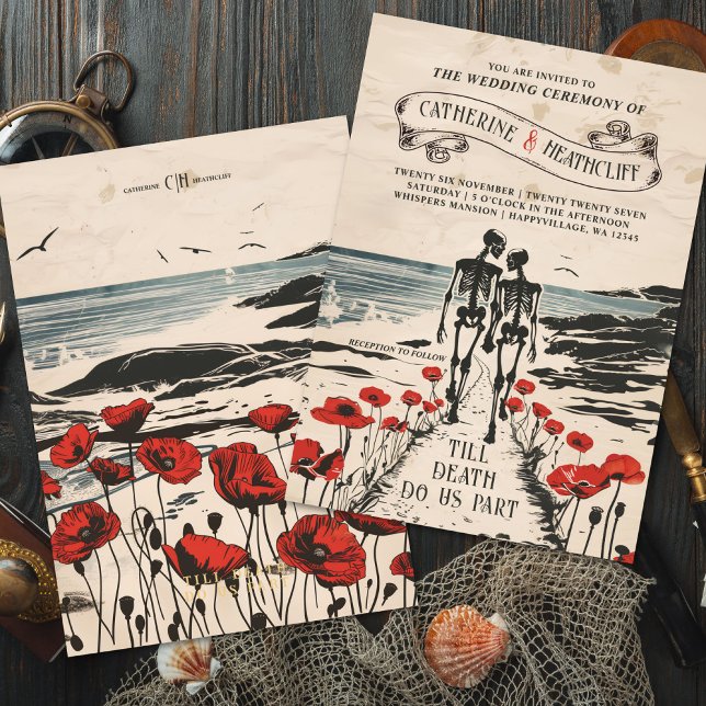 Forever Love by the Sea Wedding Invitation (Creator Uploaded)