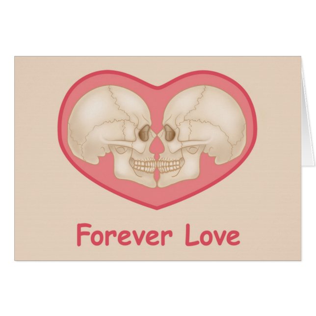 Forever Love - funny and clever card, blank (Front Horizontal)