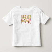 FOREVER LOVE Heart - red gold