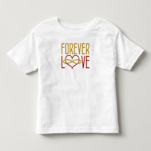 FOREVER LOVE Heart - red gold Toddler T-Shirt