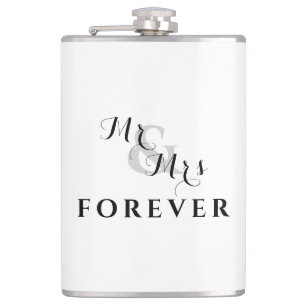 Forever Love Mr & Mrs Wedding Flask