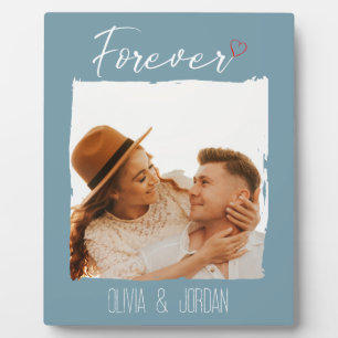 'Forever Love'   Name   Loveheart   Photo Plaque