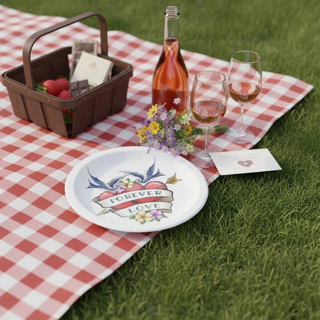 Forever Love Paper Plates (Creator Uploaded)