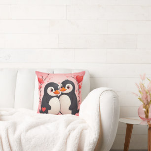 Forever Love Penguin Love Cushion