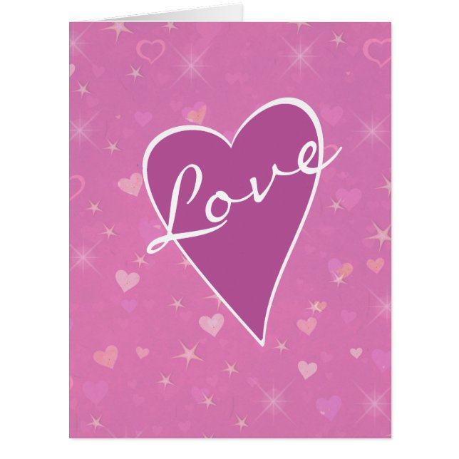 Forever Love Sweetheart Valentine Card (Front)