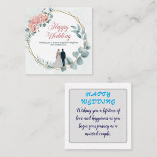 "Forever Love Wedding Card" Enclosure Card