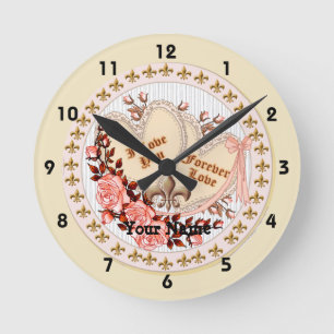 Forever Love wedding clock