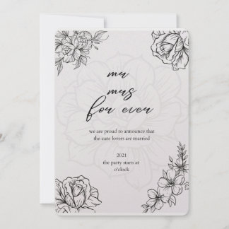forever love wedding invitation