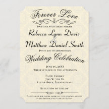 Forever Love Wedding Invitation Prayer Declaration