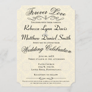 Forever Love Wedding Invitation Prayer Declaration