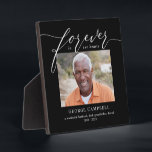 Forever Loved Editable Colour Custom Desktop Plaqu Plaque<br><div class="desc">Simply personalise with your text and photo(s) and create a one-of-a-kind gift for yourself or someone you love! Background colour can be changed to any colour of your choice!</div>
