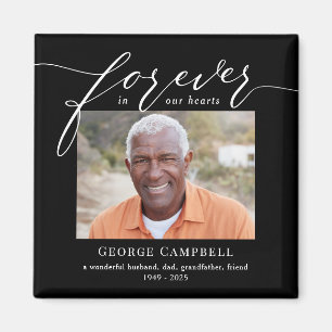 Forever Loved Editable Colour Custom Photo Magnet