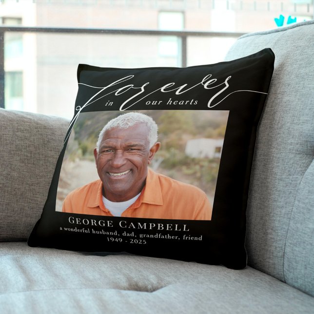 Forever Loved Editable Colour Custom Throw Pillow (Creator Uploaded)