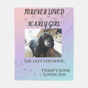 Forever Loved Gradient Memorial Fleece Blanket