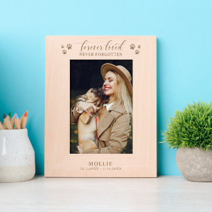 Forever Loved Never Forgotten Dog Paws Etched Frames