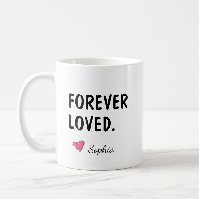 Forever Loved Personalised Daughter Gift Coffee Mug (Left)