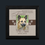 Forever Loved Pet Sympathy Gift Box<br><div class="desc">My faithful friend left pawprints on my heart. Pet poem that goes for dogs, cats, or any pets with paws. Pay tribute to a loved pet with these personalised memorial gifts keepsakes or offer your condolences with personalised sympathy gifts from Healing Tears to honour a special pet in your life....</div>