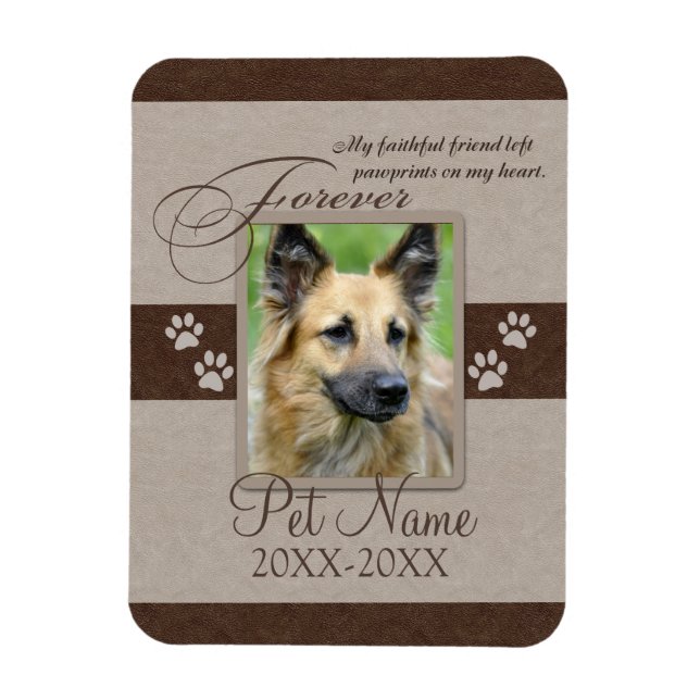 Forever Loved Pet Sympathy Magnet (Vertical)