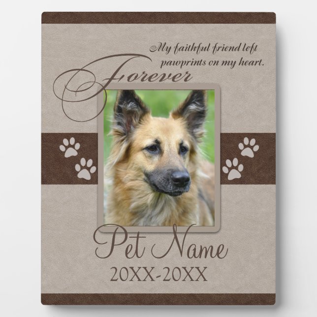 Forever Loved Pet Sympathy Plaque (Front)