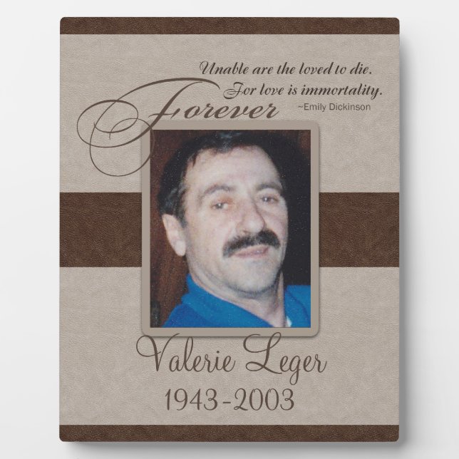 Forever Loved Sympathy Plaque (Front)