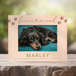 Forever Missed Pet Memorial Etched Frames