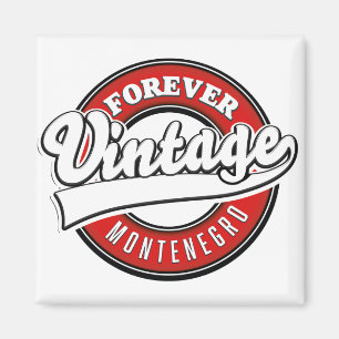 Forever Montenegro vintage logo Magnet