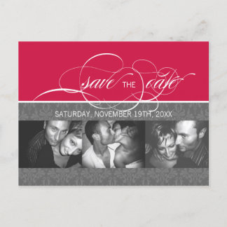 Forever More  SAVE THE DATE Photo Postcard:cherry Announcement Postcard