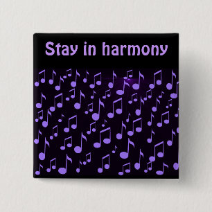 Forever music_ 15 cm square badge
