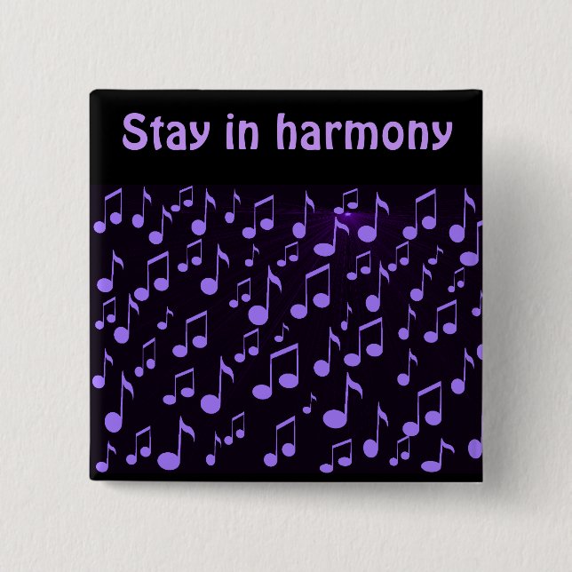 Forever music_ 15 cm square badge (Front)