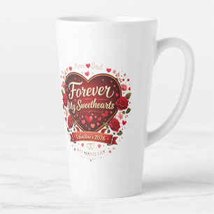 Forever My Sweethearts 2026 – Best Parents Ever  Latte Mug