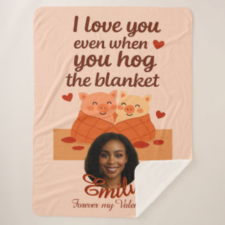 'Forever My Valentine' Sherpa Blanket