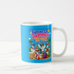 Forever On Summer Break Retirement Cute Summer Coffee Mug