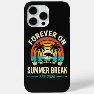 Forever On Summer Break Vintage Sunset iPhone 15 Pro Max Case