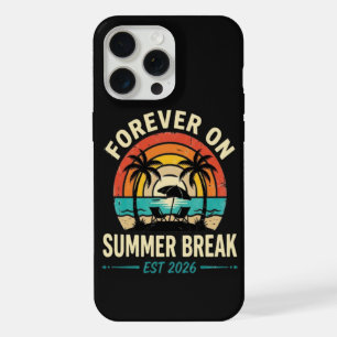 Forever On Summer Break Vintage Sunset iPhone 15 Pro Max Case