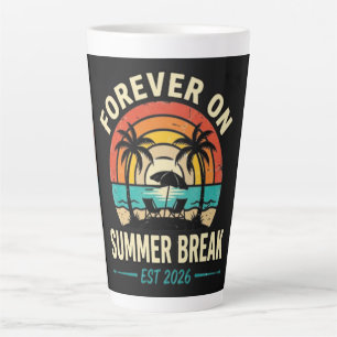 Forever On Summer Break Vintage Sunset Latte Mug