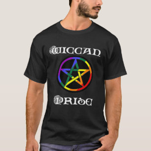 Forever Pagan Wiccan Pentagram Gay Pride Paganism T-Shirt