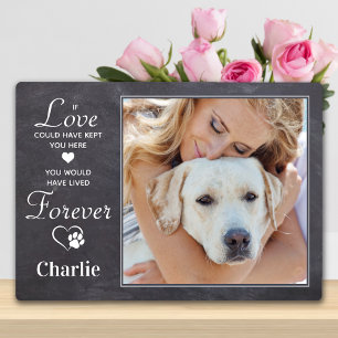 Forever Personalised Dog Loss Pet Memorial Photo Plaque