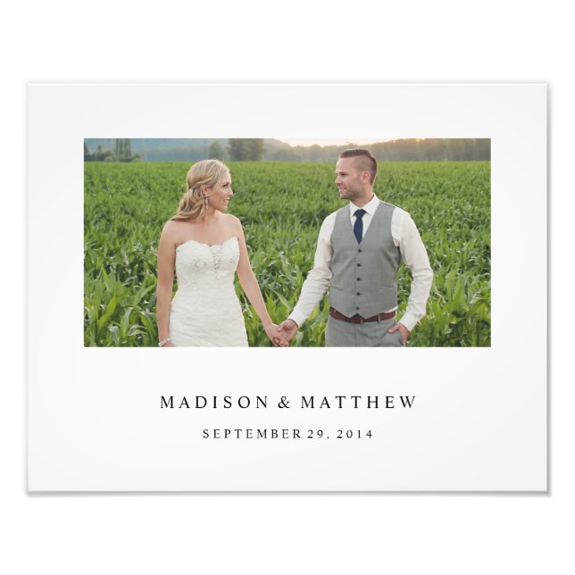 Forever | Personalised Wedding Print (Front)