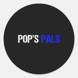 Forever Pop39s Pals  Classic Round Sticker