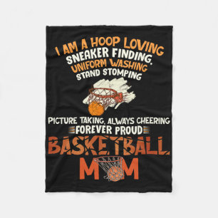 Forever Proud Bysketbyll Mum Fleece Blanket