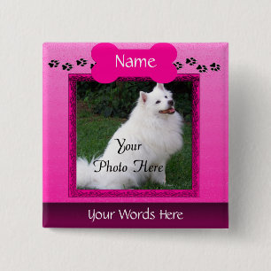 Forever Remembered Dog or Cat Memorial 15 Cm Square Badge