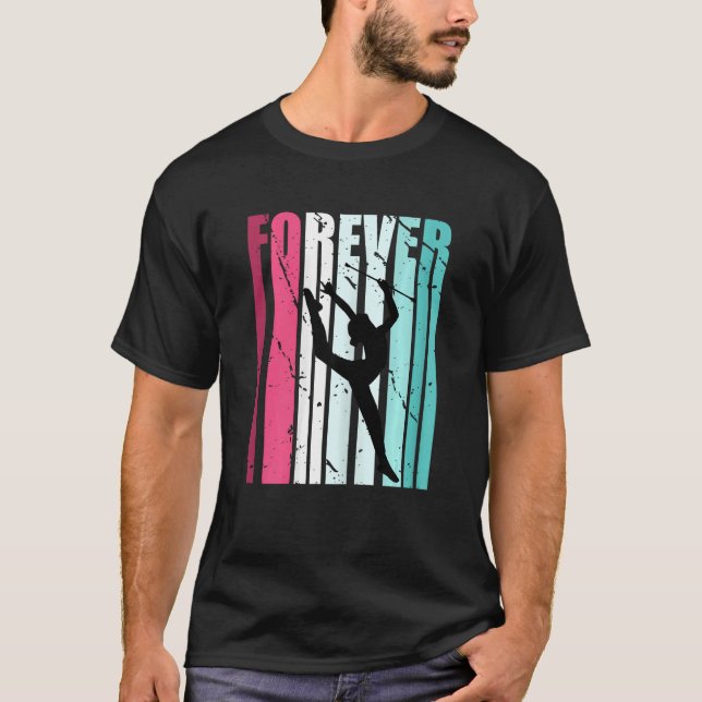 Forever Rhythmic Gymnastics Fan Loves Inspire T-Shirt (Front)